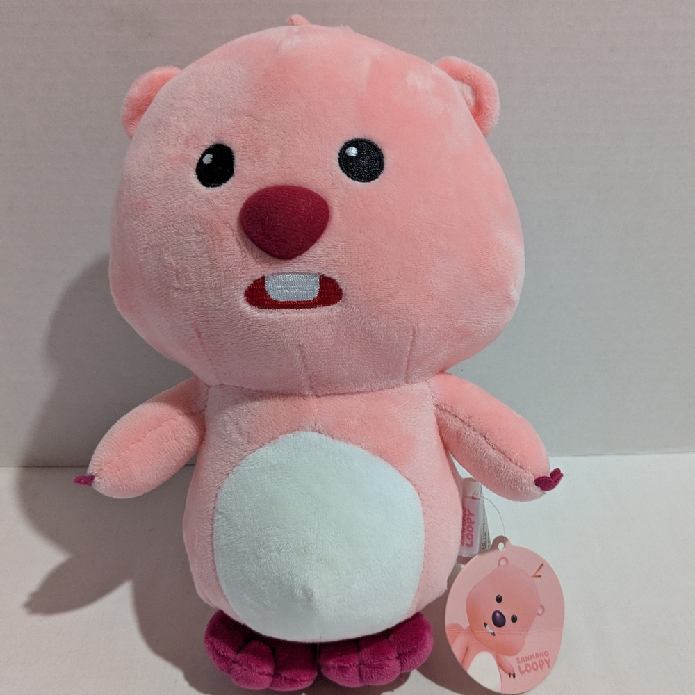 Zanmang Loopy Plush Standing Beaver Doll With Tag Miniso 11"